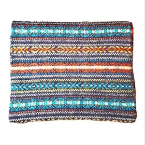 H&M Knit Wool Blend Aztec Scarf
